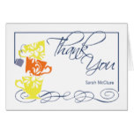 Bridal Shower Thank You Card  |  Yellow and Orange