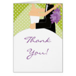 Bride & Groom Thank You Note Card
