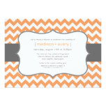 Contemporary Chevron Couples Bridal Shower Card