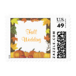 Fall Season Wedding Theme Decor Invitation Stamps