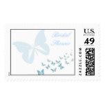 KRW Blue Butterfly Bridal Shower Stamp