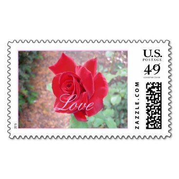 Red Rose Stamp - Love