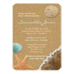 Sand and Shells Beach Bridal Shower Card