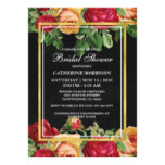 Vintage Floral Bridal Shower Party Card