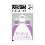 Violet Lilac Purple Bridal Shower Postage
