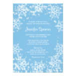 Winter Bridal Shower Invitation With Snowflakes