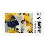 Yellow and White Flowers Postage