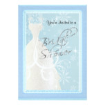 A Winter Snowfall Bridal Shower Card