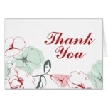Abstract Floral Thank You Card