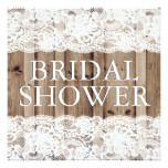 Antique White Lace Bridal Shower Invitation