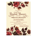 Autumn and Fall Floral Bridal Shower Card