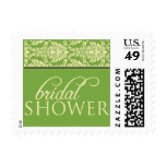 Baroque Elegance Bridal Shower Stamp (lime green)