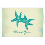 Beach Ocean Starfish Couple Thank You Card