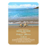 Beach sea bridal shower invitations