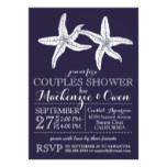 Beach Starfish Couples Wedding Bridal Shower Card