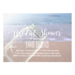Beach Theme Starfish & Mason Jar Bridal Shower Card