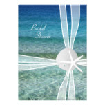 Beach Water Starfish Bridal Shower Invitation