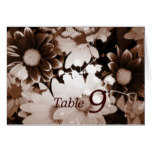 Beautiful elegant brown and white floral design. card
