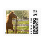 Beautiful Equestrian Animal Country Please Join Us Stamp