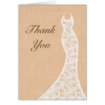 Beautiful Lace Thank You Card