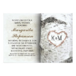 Birch Tree Rustic bridal shower Invitations