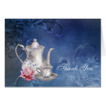 Blue Bridal Tea Thank You Cards