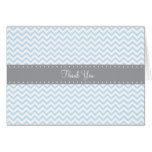 Blue Chevron Thank You Cards