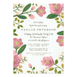 Blush Bouquet Bridal Shower Card