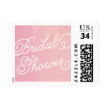 Blush Pink Elegant Watercolor Bridal Shower Stamp