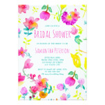 Boho bouquet floral watercolor bridal shower card