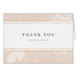 Botanical Thank You Folded Card, wedding non photo Card