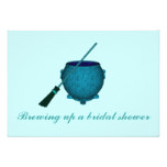 "Brewing Up a Bridal Shower" - Broom & Cauldron Card
