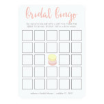 Bridal Shower Bingo Game Card | French Macarons