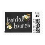 Bridal Shower Brunch Floral Chalkboard Postage