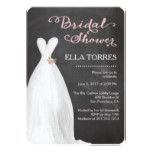 Bridal Shower | Chalkboard Dress Card