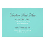 Bridal Shower Enclosure | Aqua Blue Card