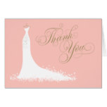 Bridal Shower Folded Thank You Card | Wedding Gown