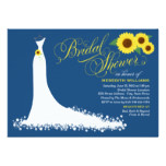 Bridal Shower Invitation | Sunflower Wedding Gown
