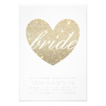 Bridal Shower Invite | Heart Fab Bride script