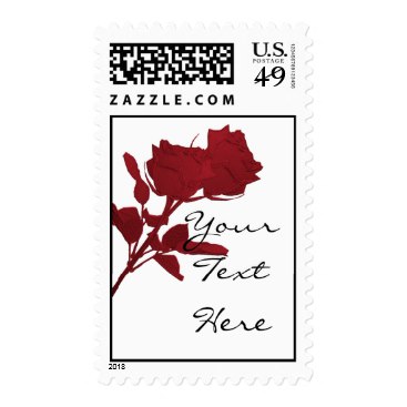 Bridal Shower Postage - Red Roses