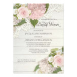 Bridal Shower Pretty Flower Vintage Lace Hydrangea Card