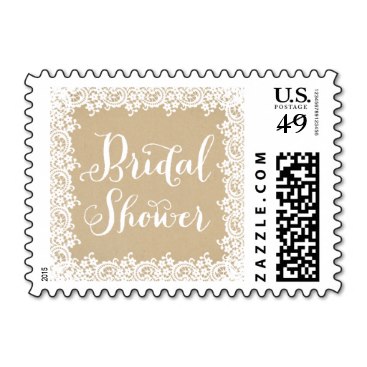 Bridal Shower Stamp | Kraft and Lace