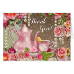 Bridal Shower Tea Party Thank You Card