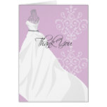 Bridal Shower Thank You Card  |  Purple