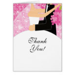 Bride Groom Bridal Shower Thank You Note Card