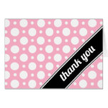 Cafe Pink Assorted Polka Dot Thank You Card