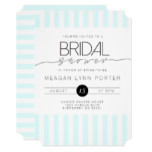 Casual Script | Modern Mint Bridal Shower Card