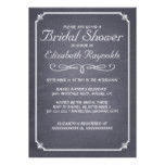 Chalkboard Black & White Bridal Shower Invitations