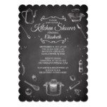 Chalkboard Kitchen Bridal Shower Invitation