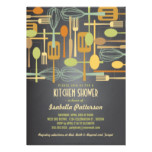 Chalkboard Retro Stock the Kitchen Bridal Shower Card